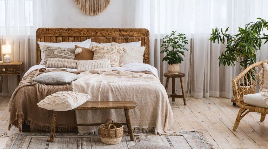 Mały pokój w stylu boho