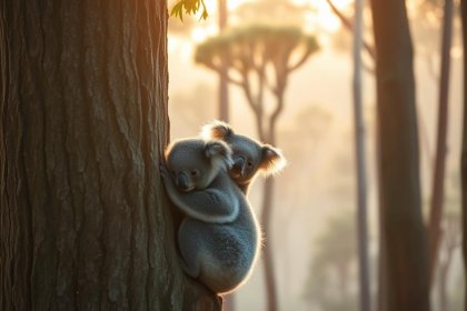 dlaczego misie koala tulą się do drzewa